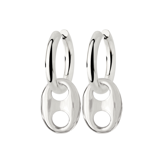 Chunky Gem Find Hoop Set Medium Argento