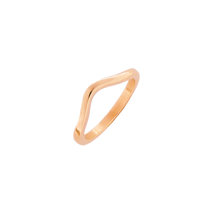 Gentle Curve Anello Oro Rosa