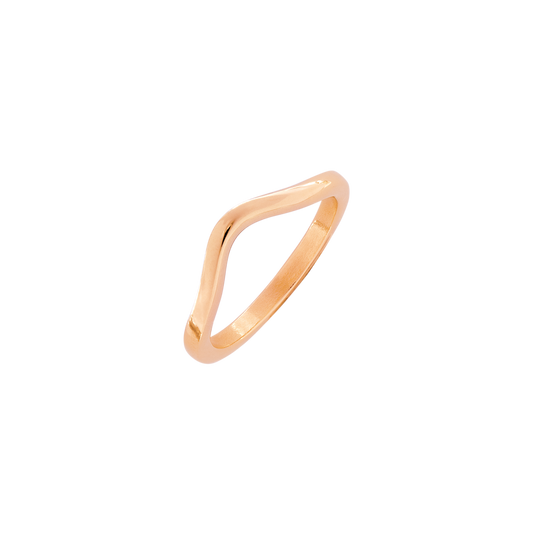 Gentle Curve Anello Oro Rosa