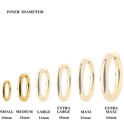 Chunky Lover Hoop Set Small Argento