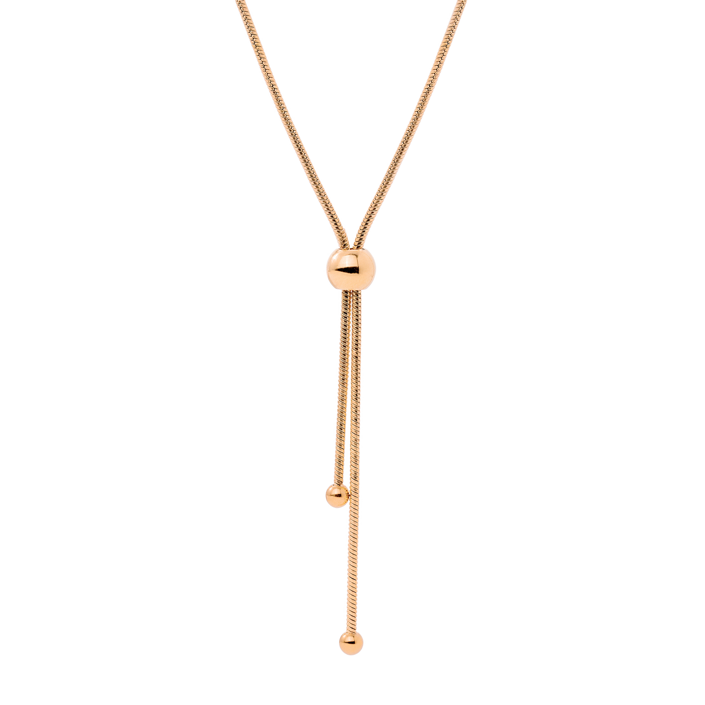 Simple Elegance Y-Collana Oro Rosa
