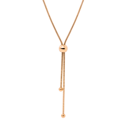 Simple Elegance Y-Collana Oro Rosa
