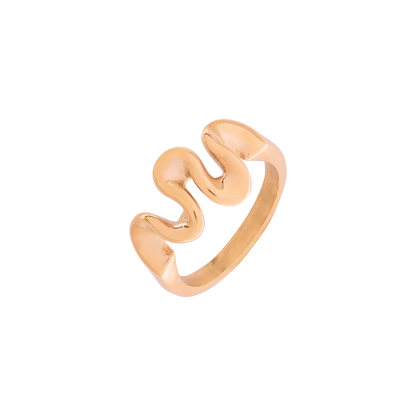 Swirl Anello Oro Rosa