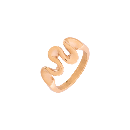 Swirl Anello Oro Rosa