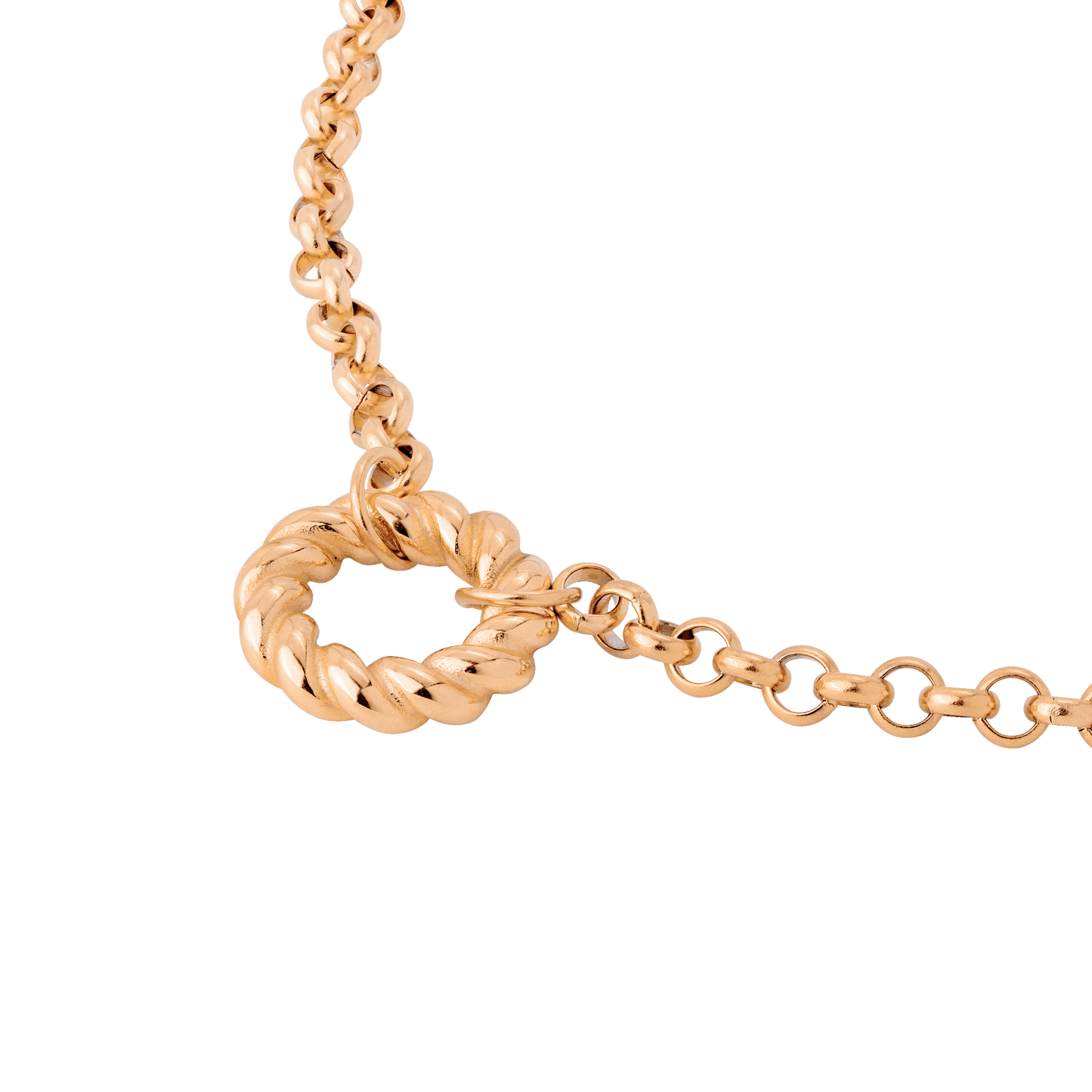 Twisted Donut Collana Oro Rosa