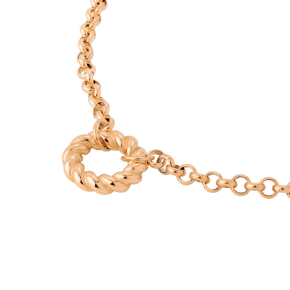 Twisted Donut Collana Oro Rosa
