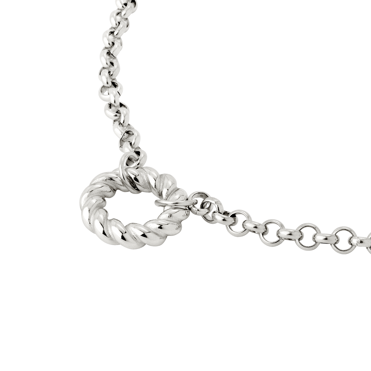 Twisted Donut Collana Argento