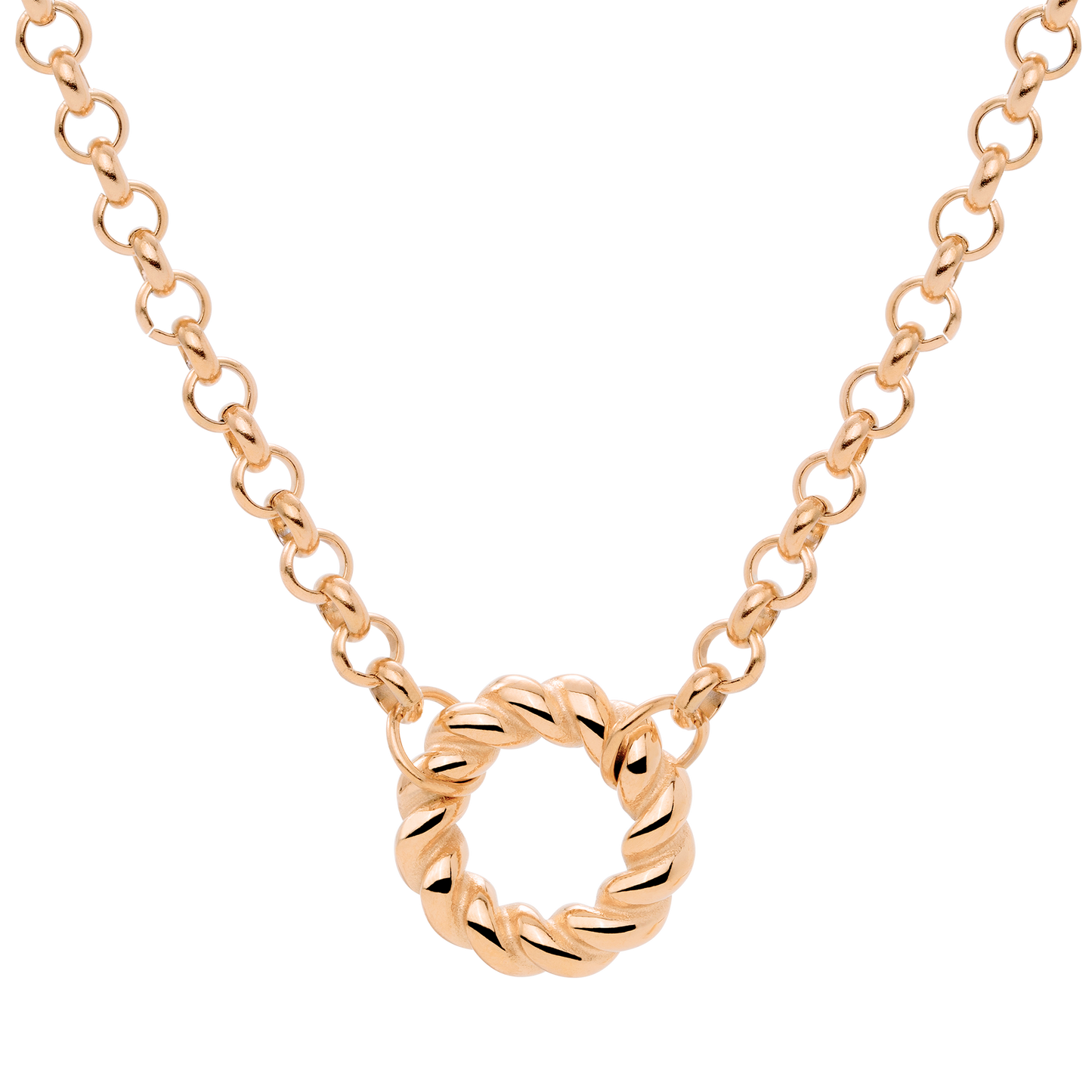 Twisted Donut Collana Oro Rosa