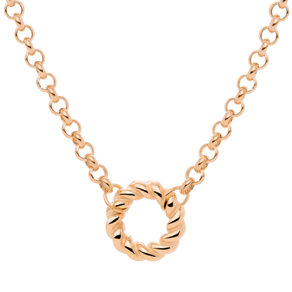 Twisted Donut Collana Oro Rosa