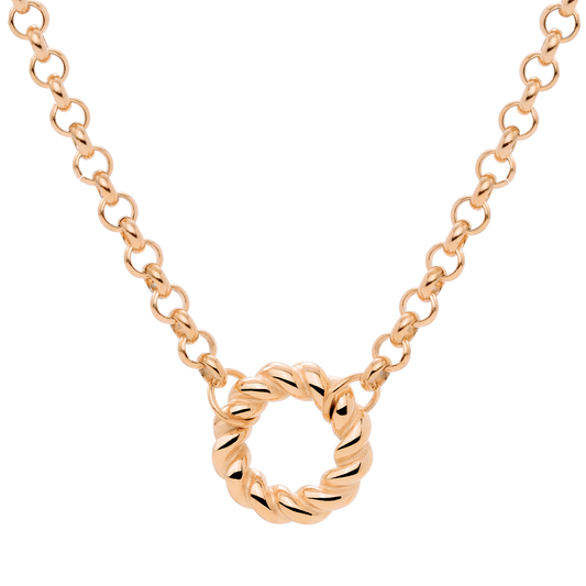 Twisted Donut Collana Oro Rosa