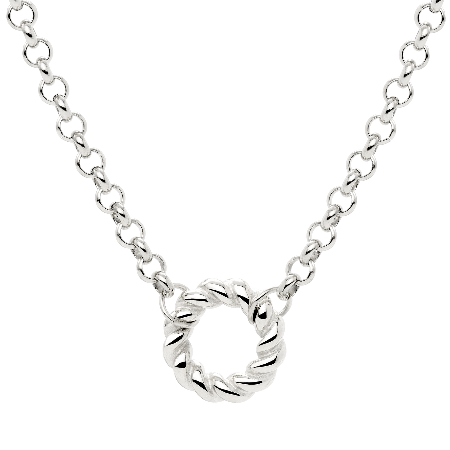 Twisted Donut Collana Argento