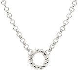 Twisted Donut Collana Argento