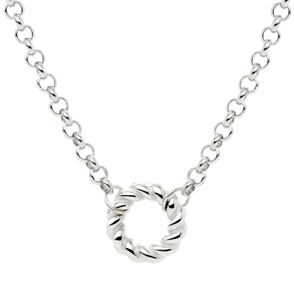 Twisted Donut Collana Argento