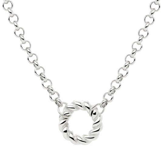 Twisted Donut Collana Argento