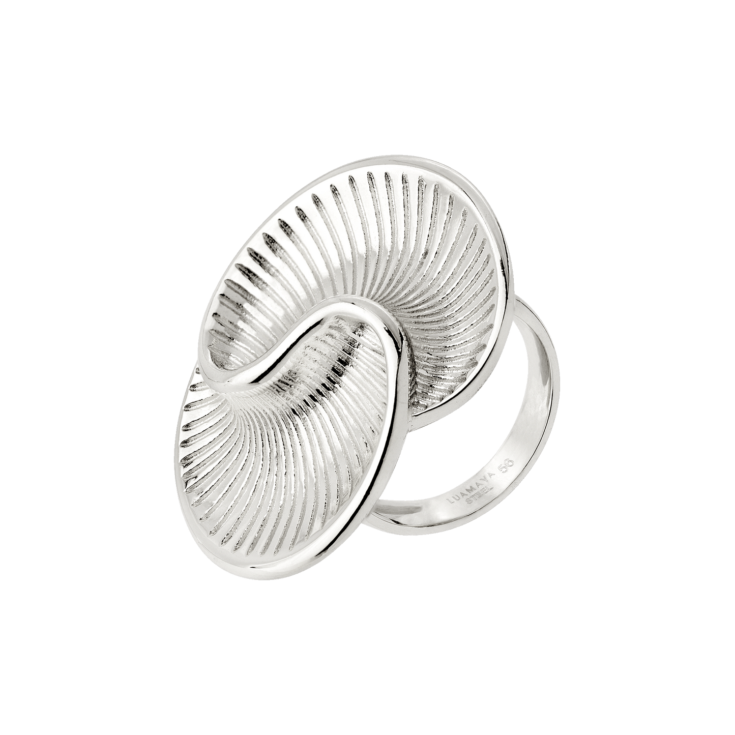 Winding Spiral Anello Argento