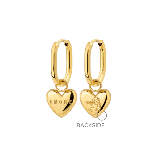 Amore Mio Oval Hoop Set Baby Oro
