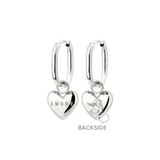 Amore Mio Oval Hoop Set Baby Argento