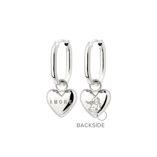Amore Mio Oval Hoop Set Baby Argento