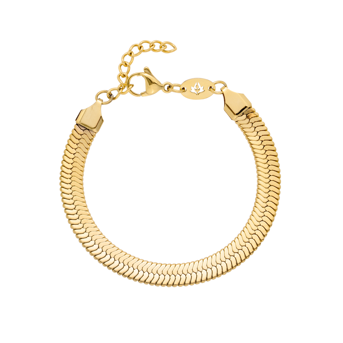 Bold Herringbone Bracciale Oro