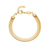 Bold Herringbone Bracciale Oro