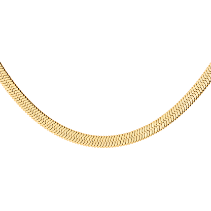 Bold Herringbone Collana Oro