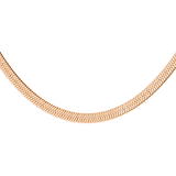 Bold Herringbone Collana Oro Rosa