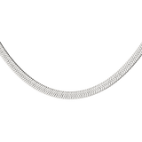 Bold Herringbone Collana Argento