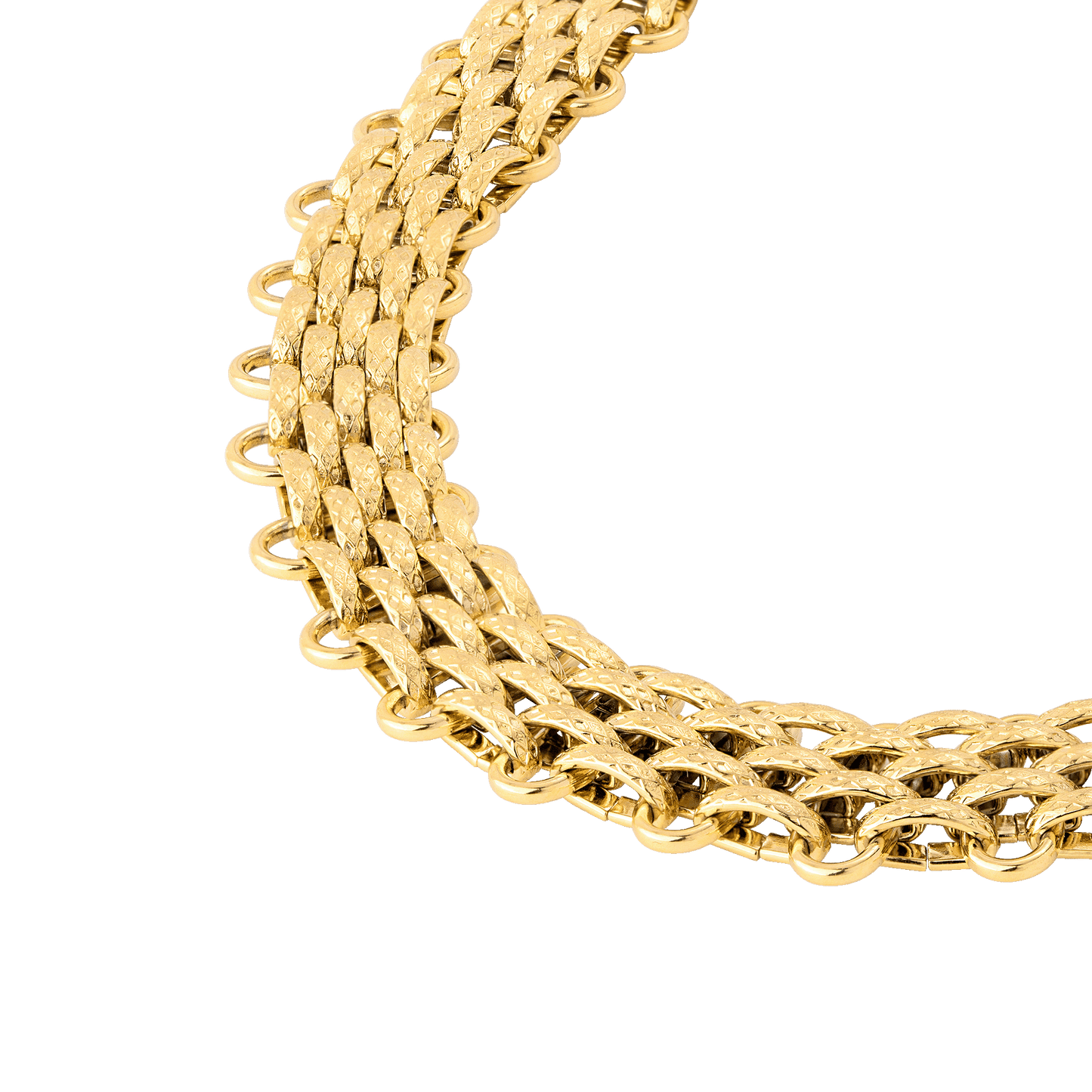 Bold Mesh Collana Oro