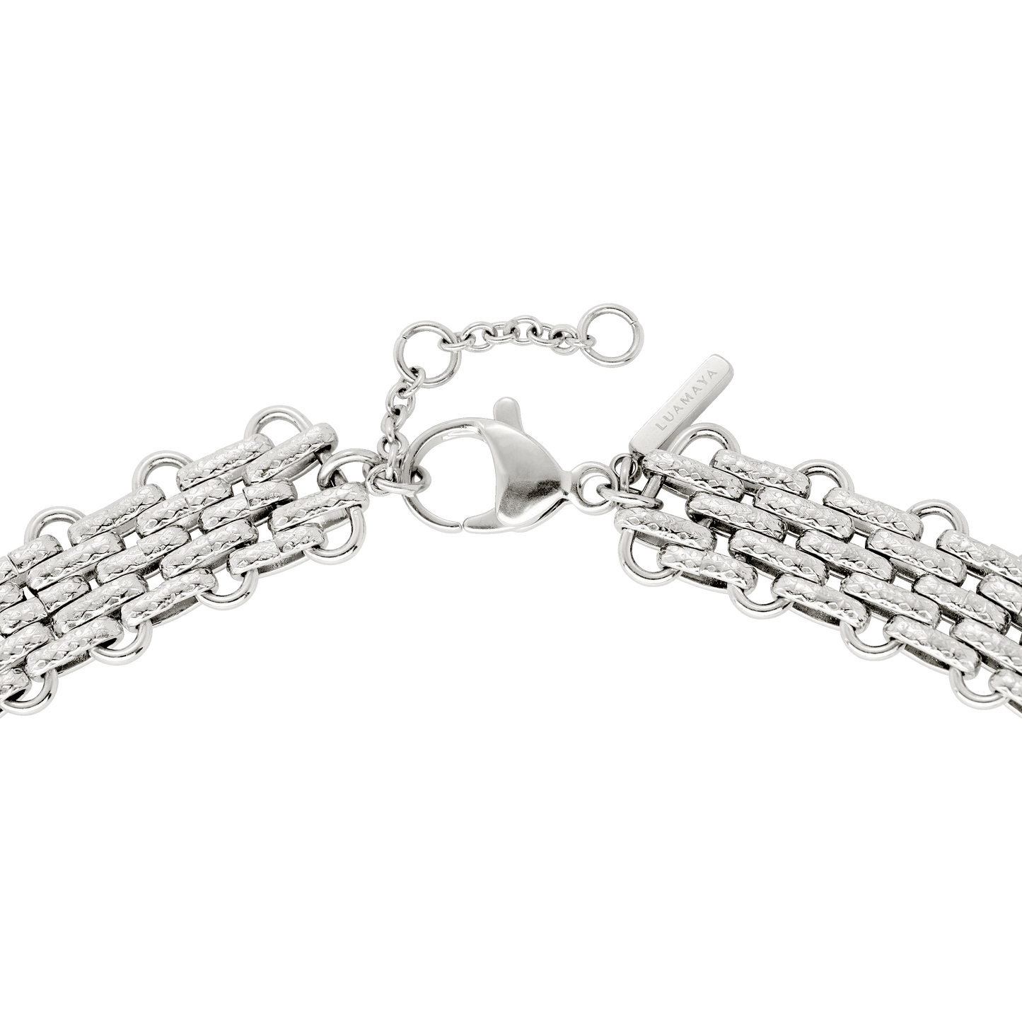 Bold Mesh Collana Argento