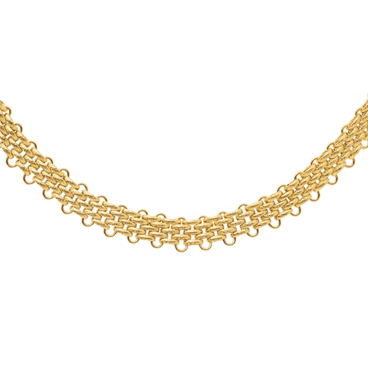 Bold Mesh Collana Oro
