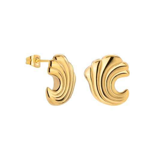 Bold Wave Orecchini Oro