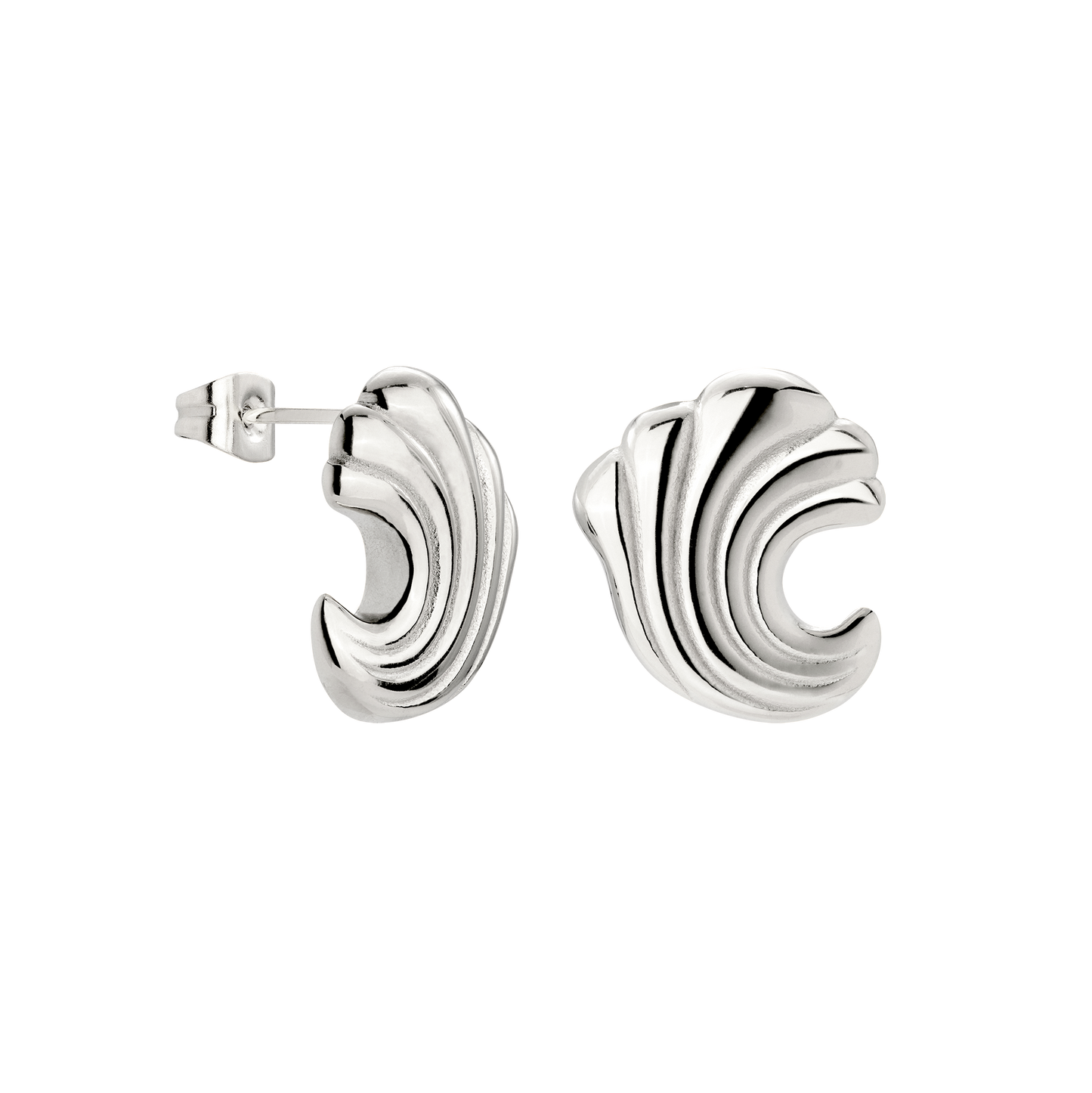 Bold Wave Orecchini Argento