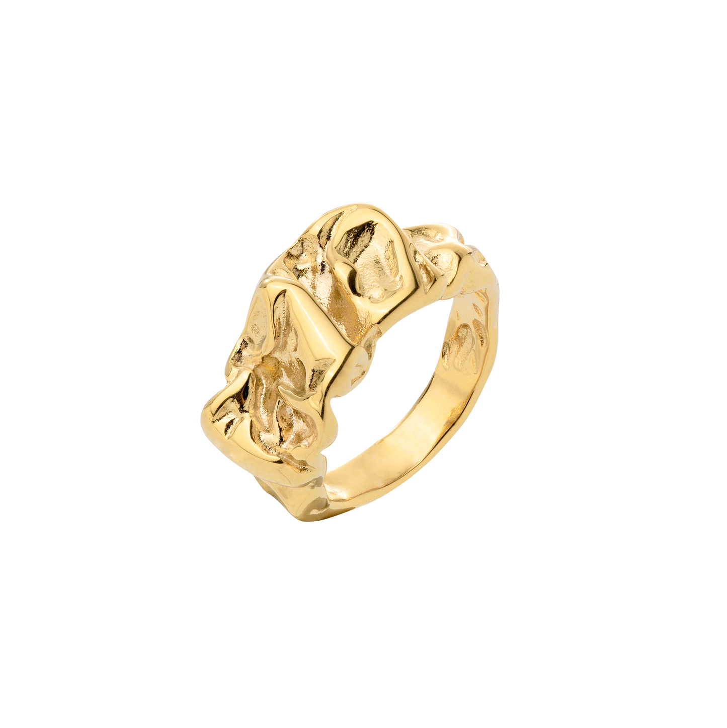 Crinkled Anello Oro