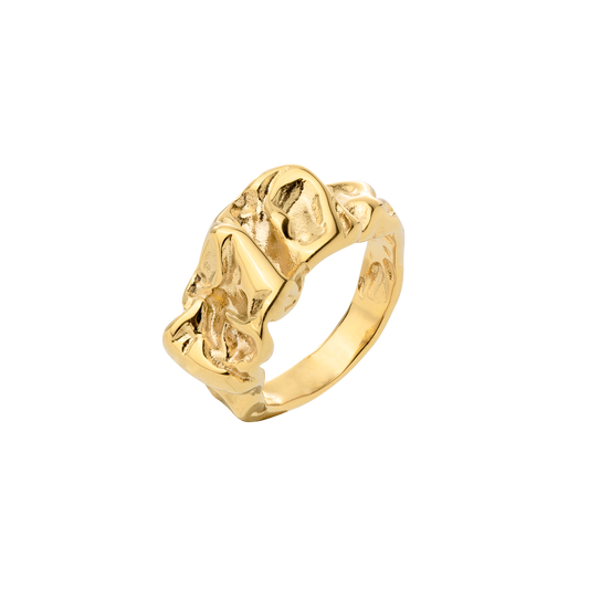 Crinkled Anello Oro