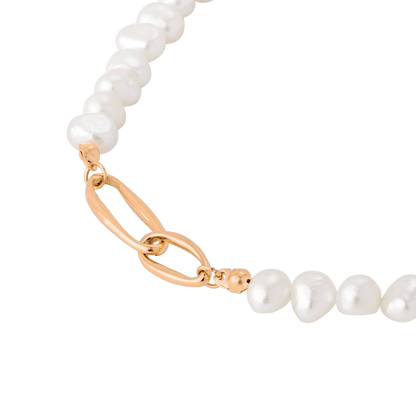 Fluidity Pearl Collana Oro Rosa