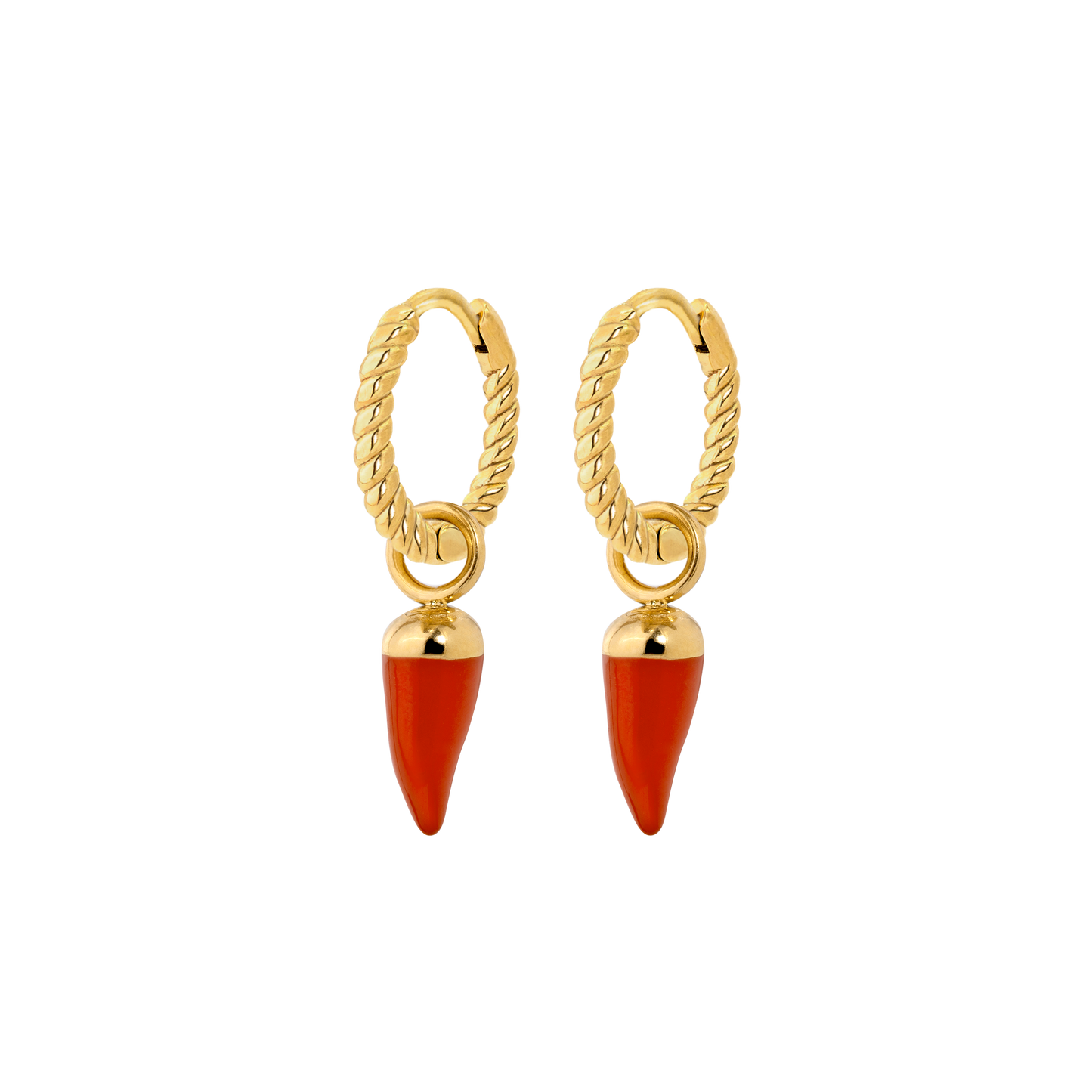 Hot 'n' Spicy Twisted Hoop Set Baby Oro