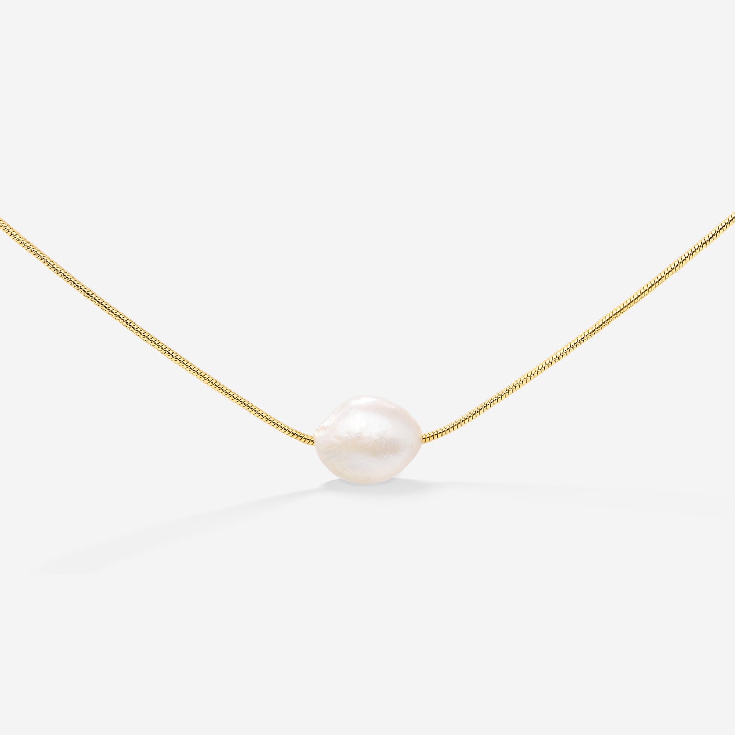 Minimalist Pearl Collana Oro