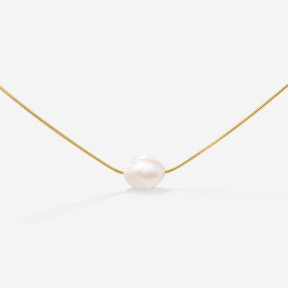 Minimalist Pearl Collana Oro