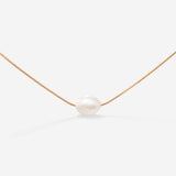 Minimalist Pearl Collana Oro Rosa