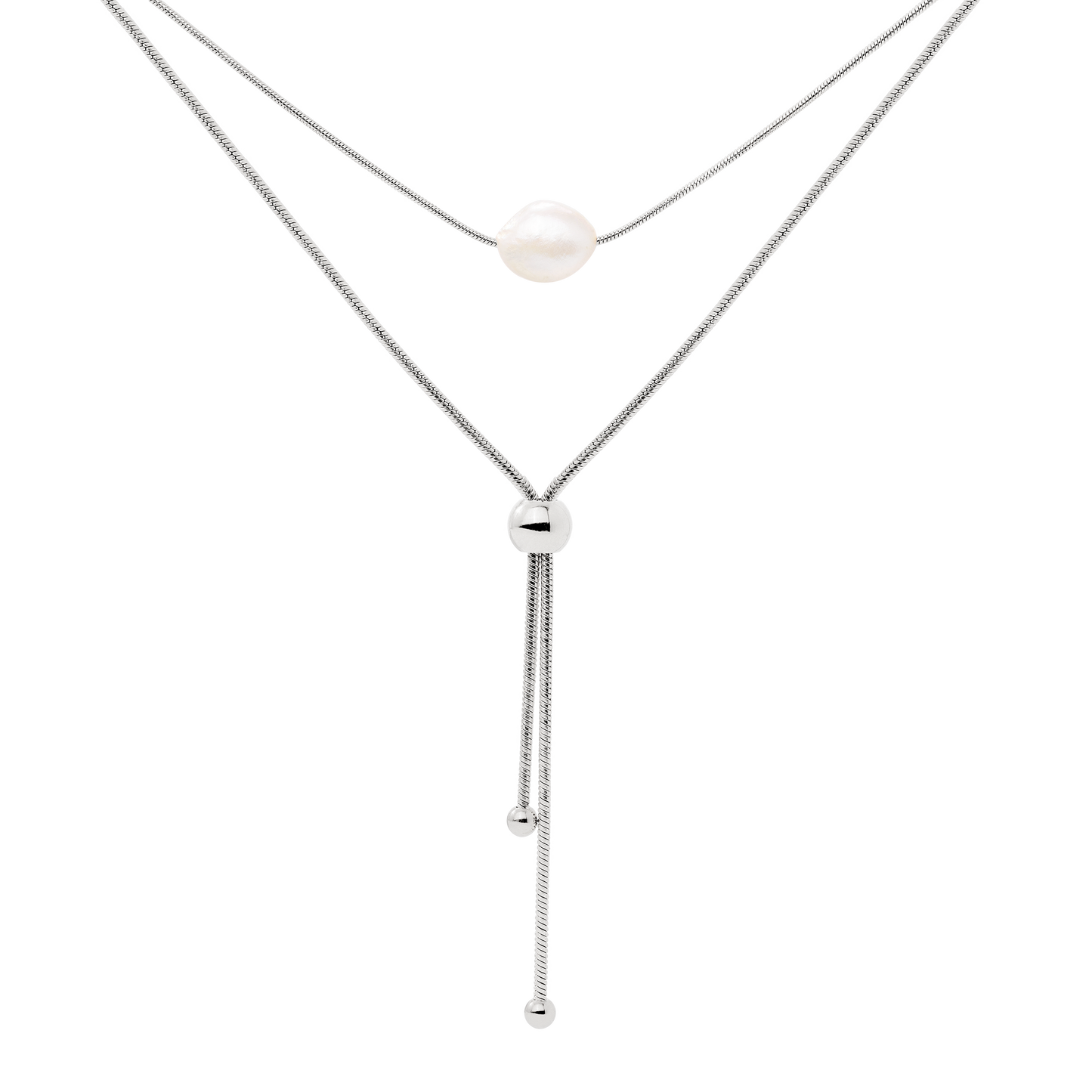Minimalistic Elegance Necklace Bundle Argento
