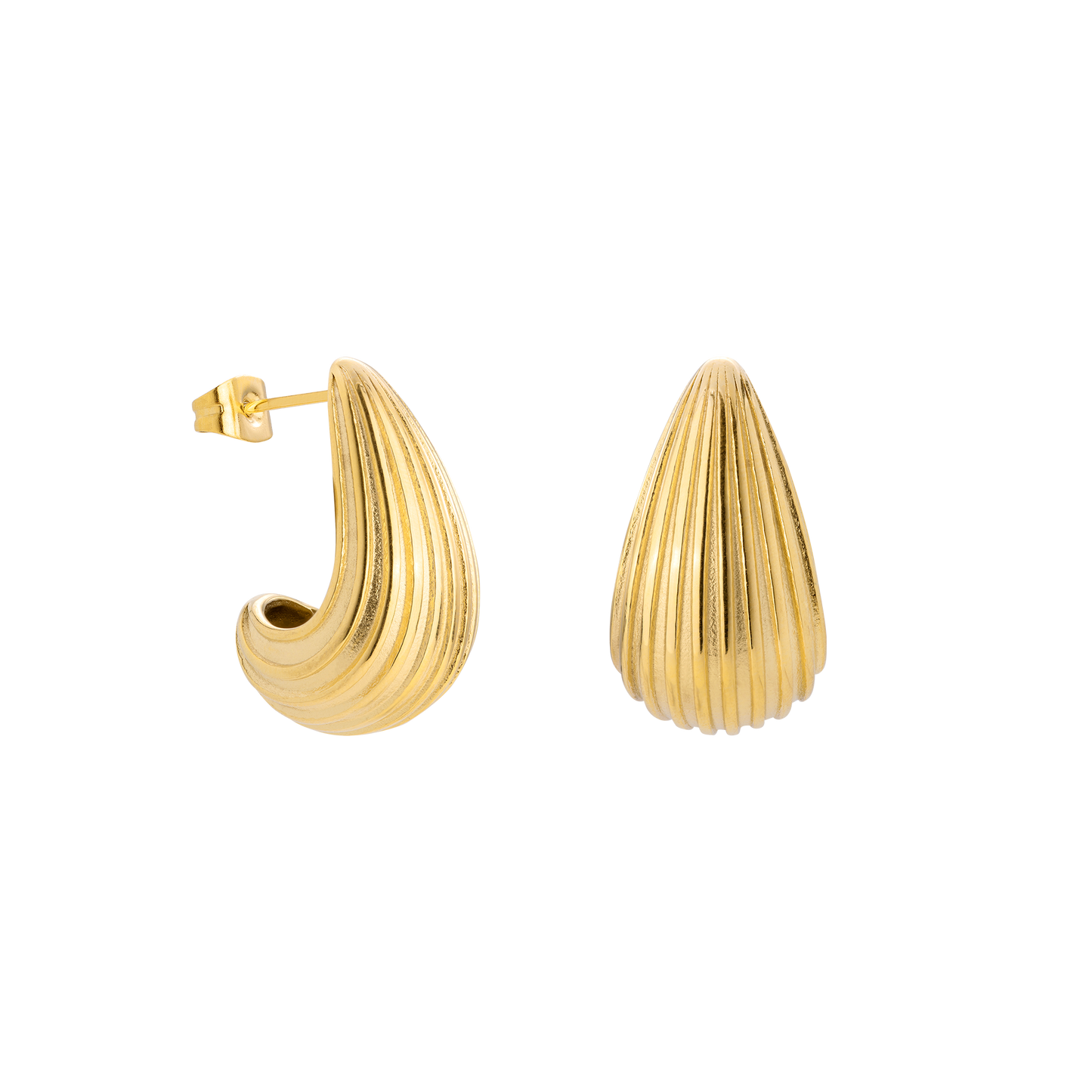 Textured Droplet Orecchini Small Oro