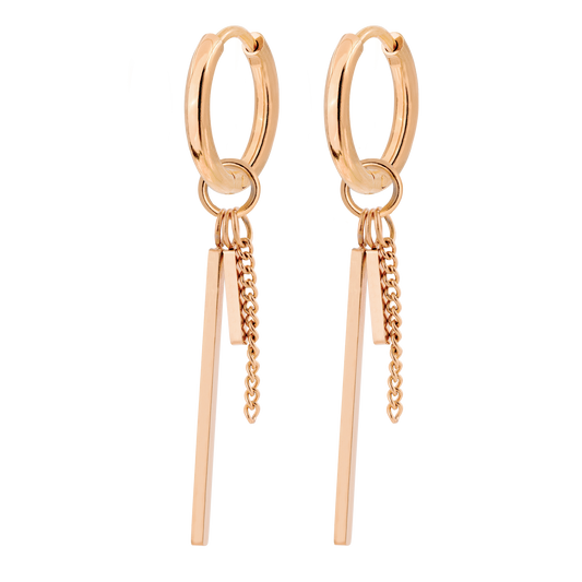 This and That Hoop Set Small Oro Rosa