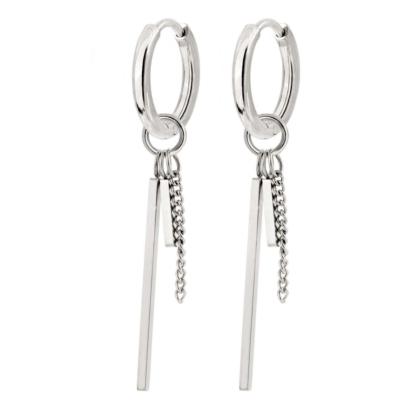 This and That Hoop Set Small Argento