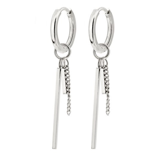 This and That Hoop Set Small Argento