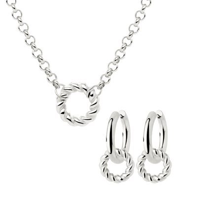 Twisted Donut Bundle Argento