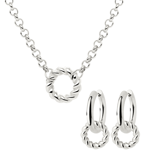 Twisted Donut Bundle Argento