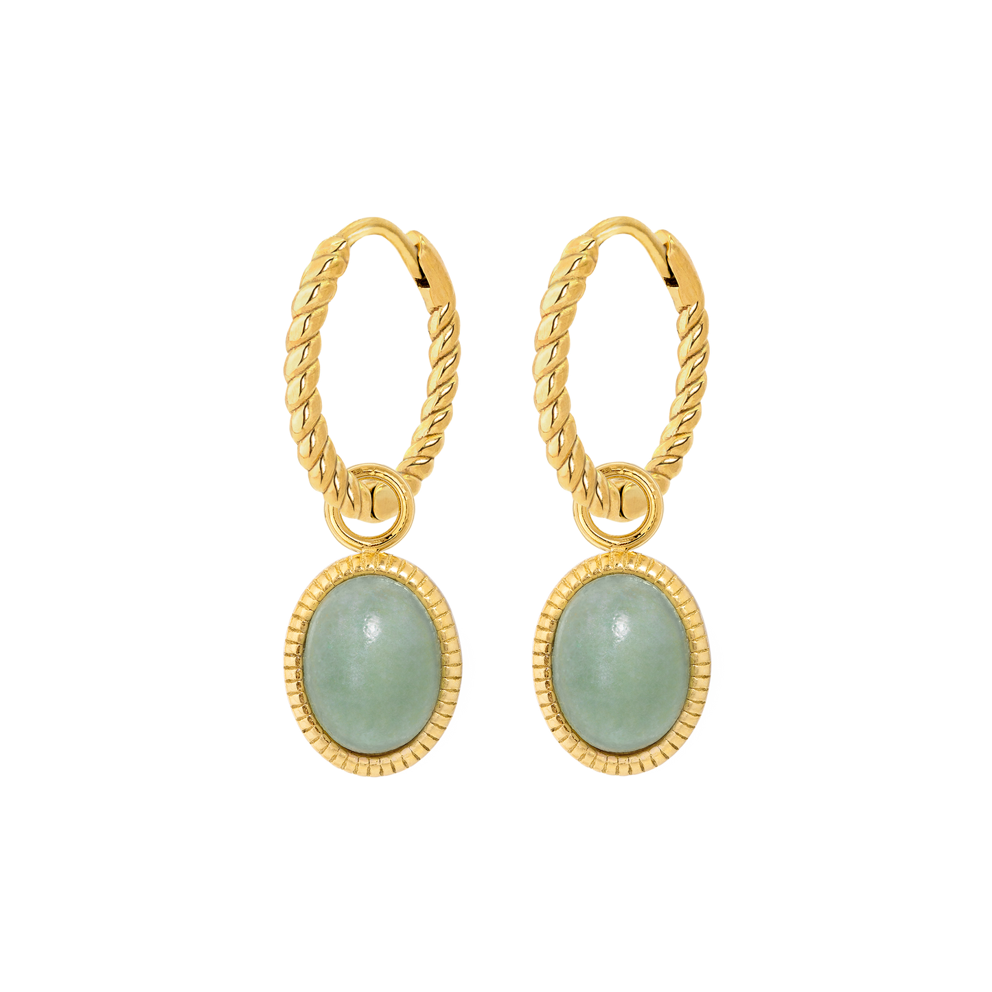 Vintage Tones Twisted Hoop Set Small Oro