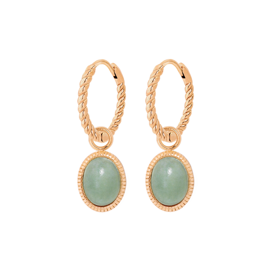 Vintage Tones Twisted Hoop Set Small Oro Rosa