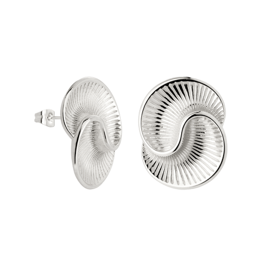 Winding Spiral Orecchini Argento