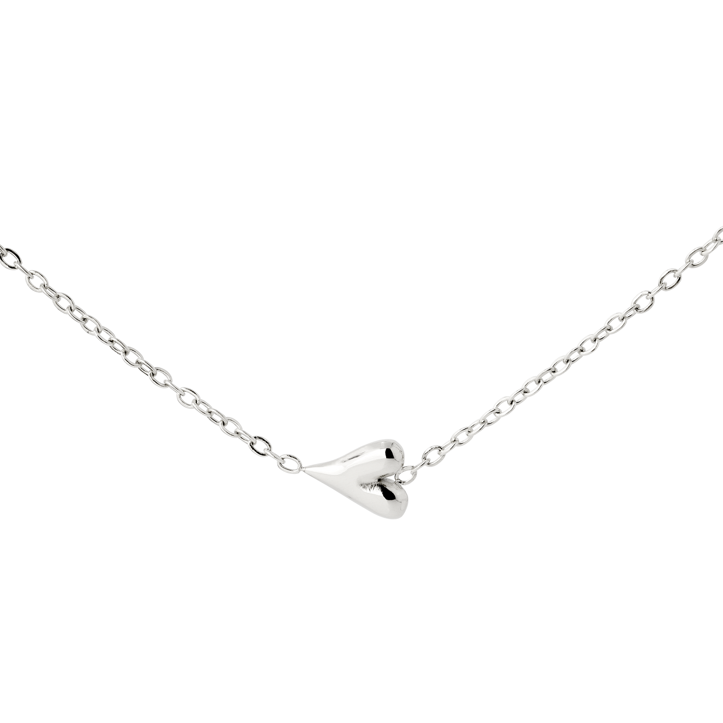 Flowy Heart Collana Argento